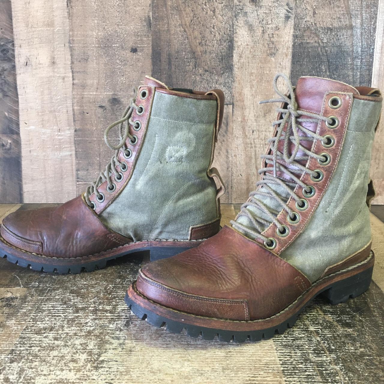 canvas work boots
