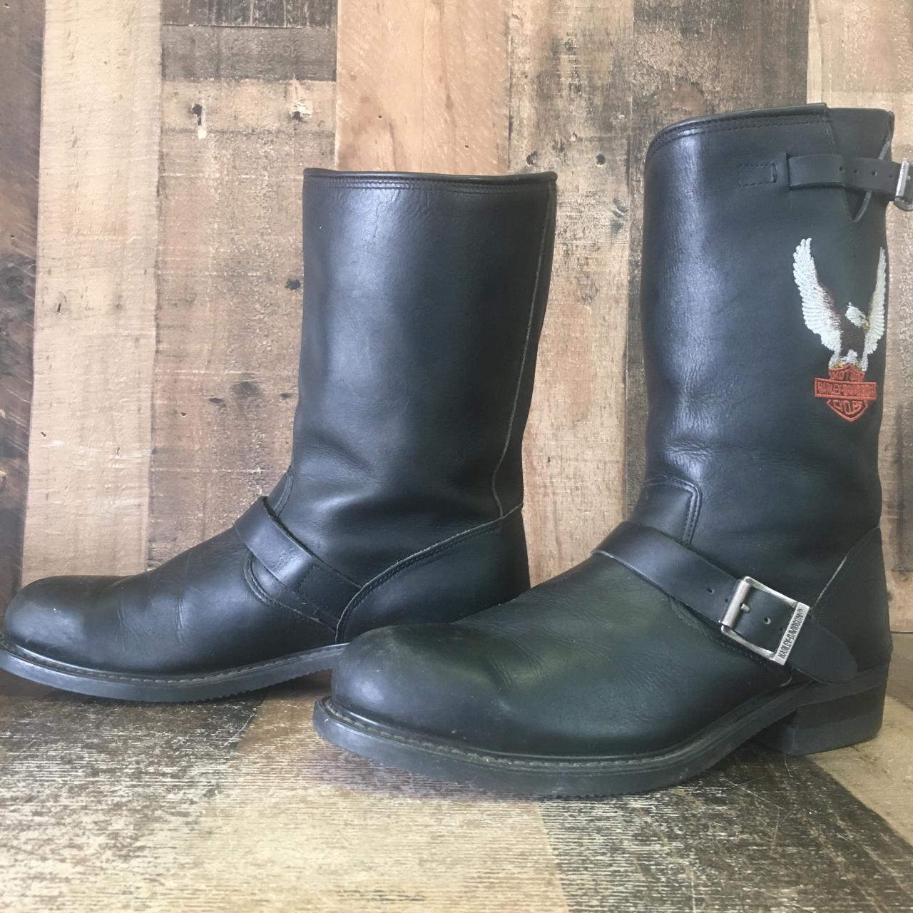 harley davidson steel toe engineer boots
