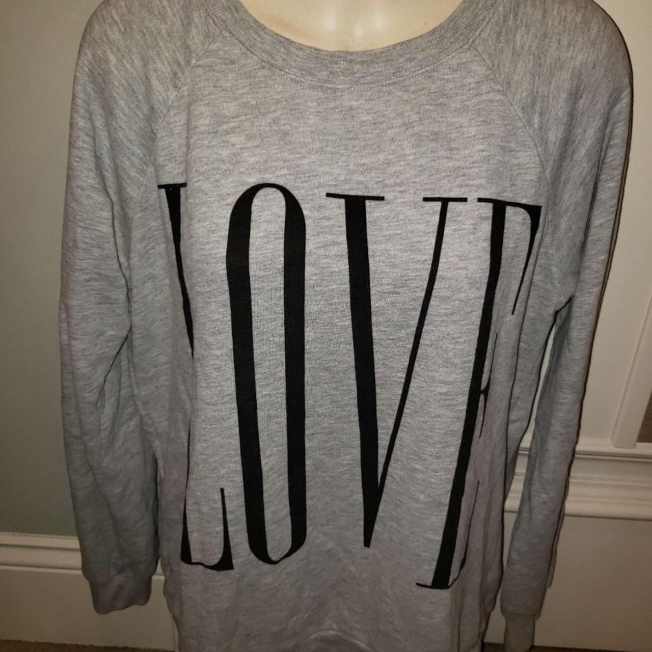 Love sweatshirt 2025 forever 21