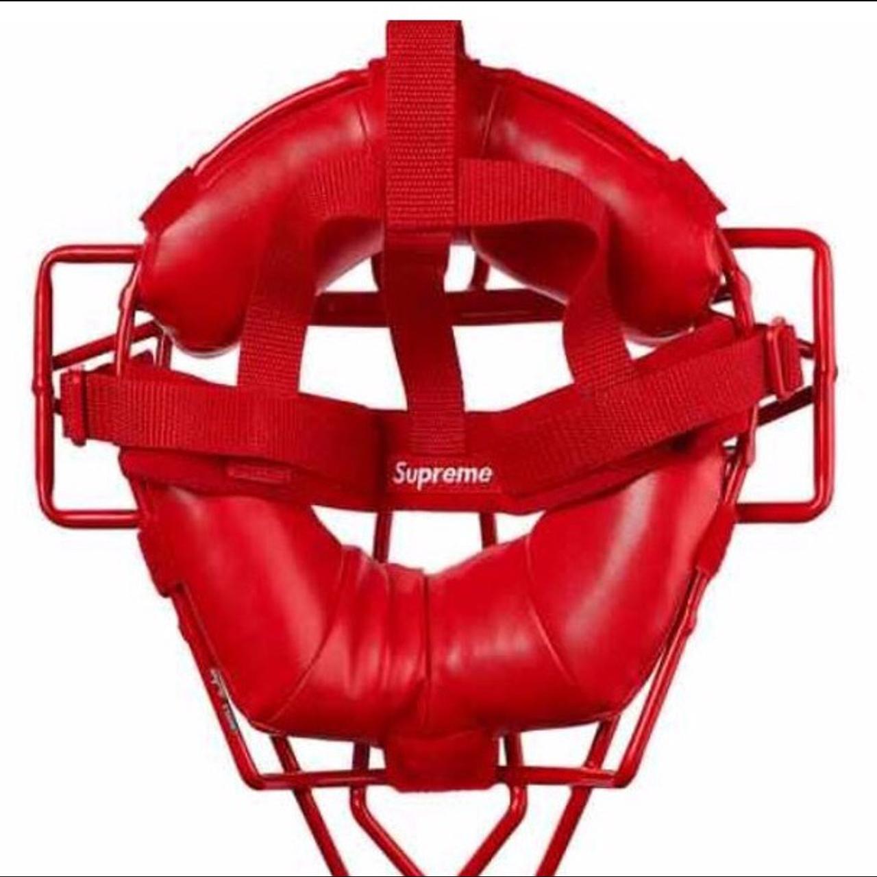 Supreme/Rawlings Catchers Mask Red Lightweight... - Depop
