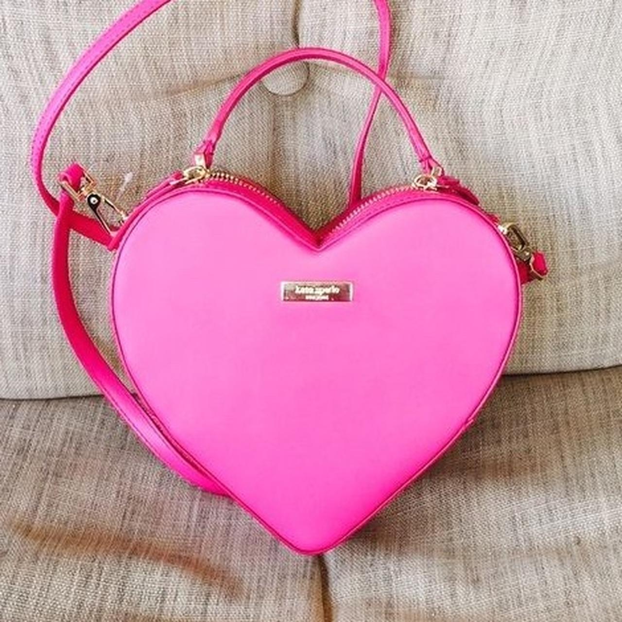 kate spade pink crossbody heart