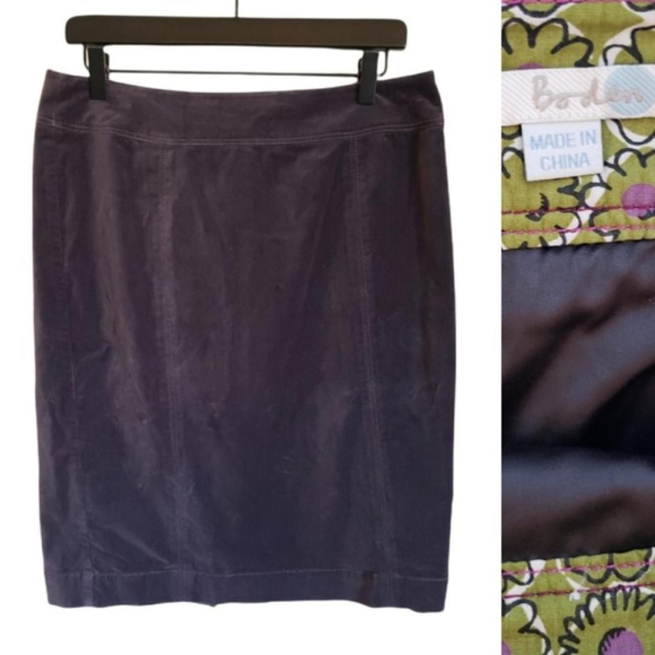 boden velvet skirt