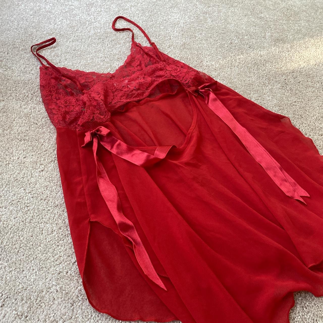 Victoria's Secret Women's Red Nightwear | Depop