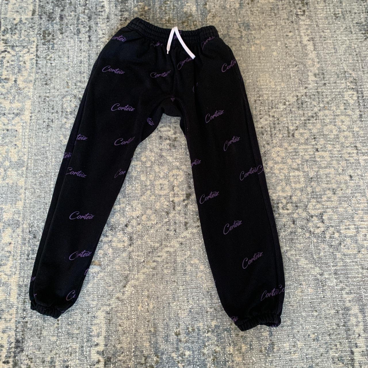 Corteiz “midnight” joggers purple all over Depop