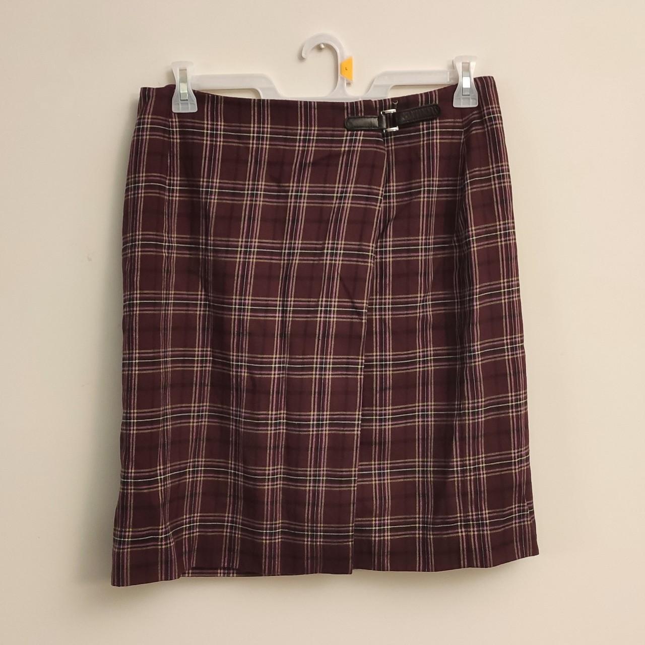 Women's Charter Club Plaid School Girl Skirt Size 16... - Depop