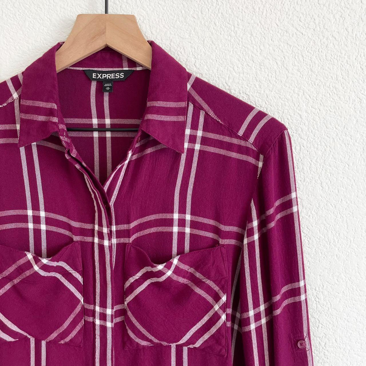 EXPRESS Plaid Button Down Shirt, This shirt is soooo..., image size:1280x1280