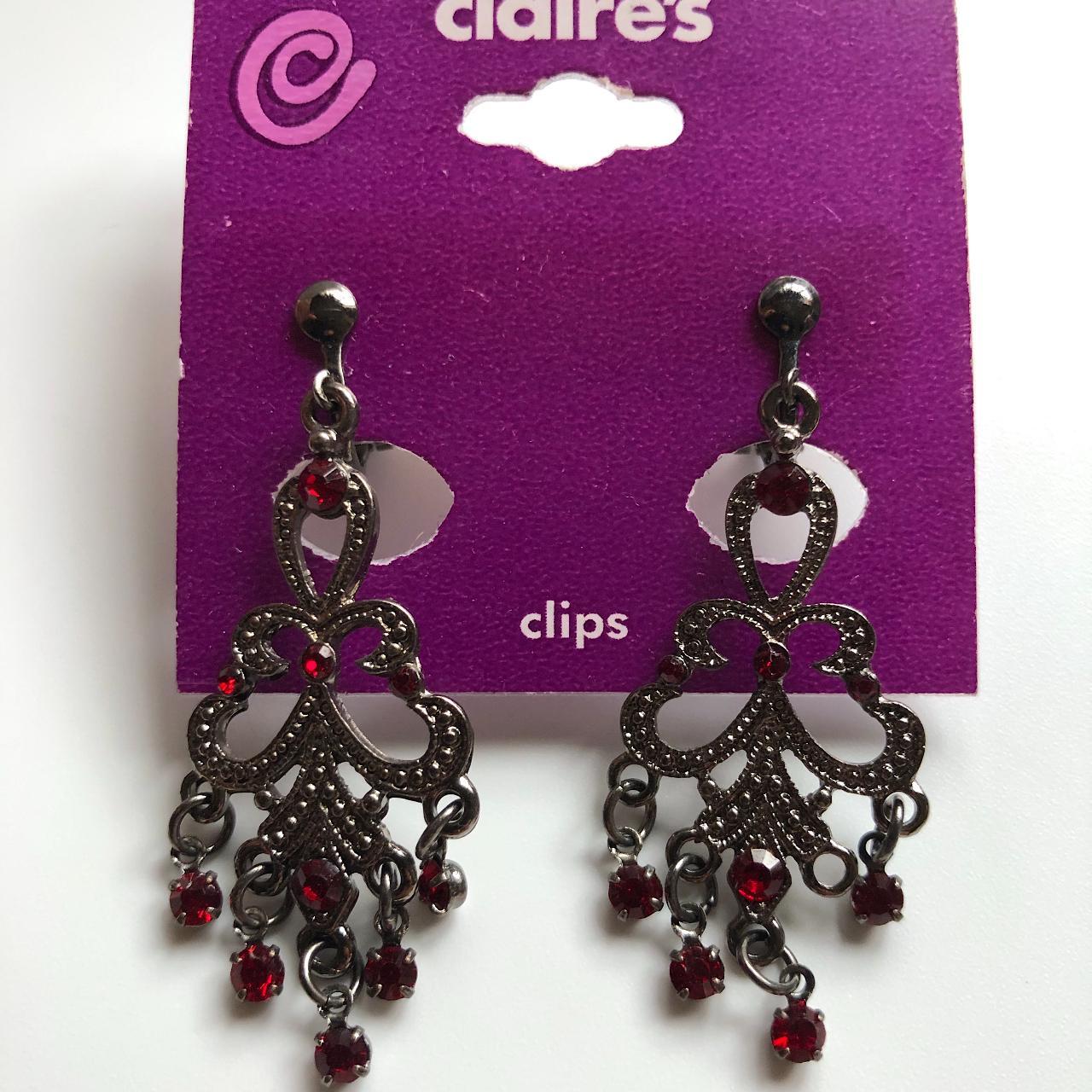 Clip on earrings with vintageinspired dangles. One... Depop