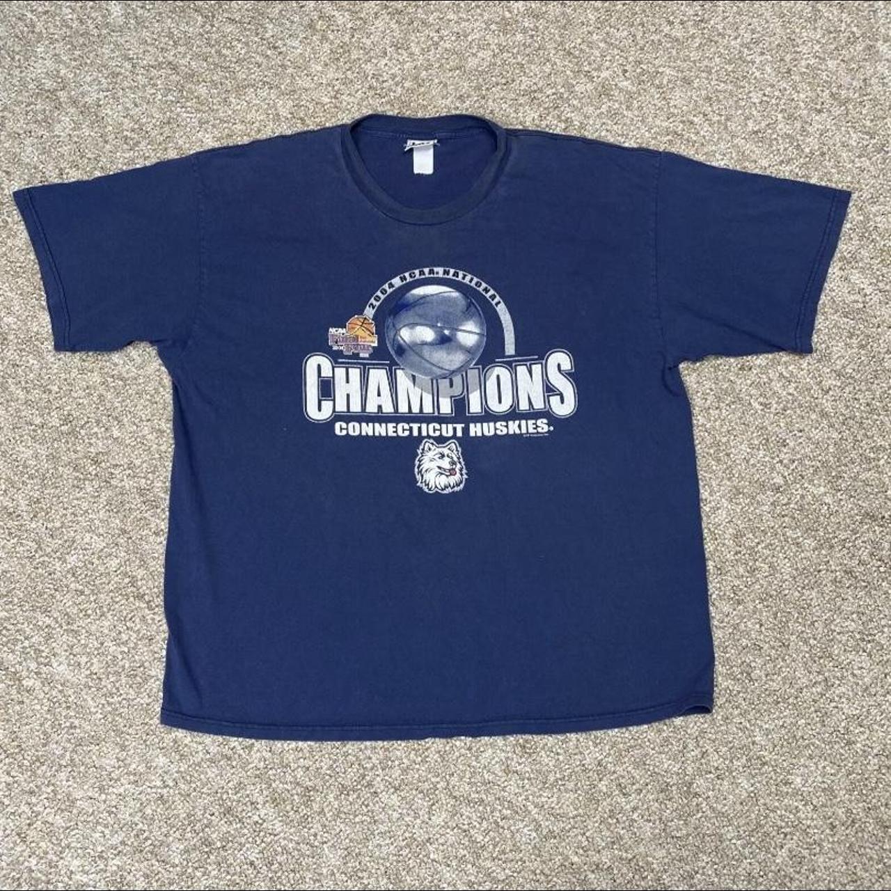 Uconn Huskies 2004 NCAA National Champions T Shirt... - Depop