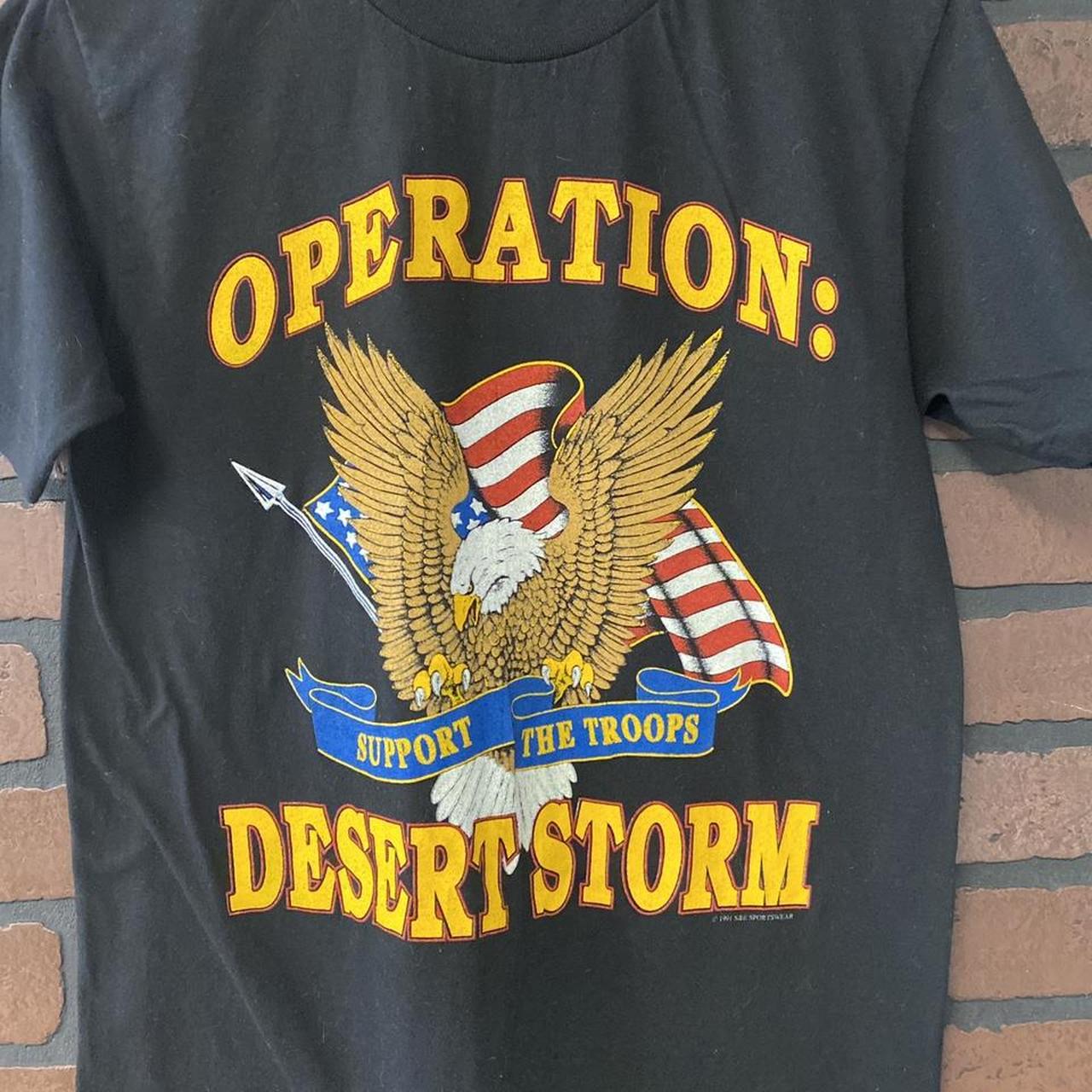 Vintage 1991 Operation Desert Storm Single Stitch T... - Depop