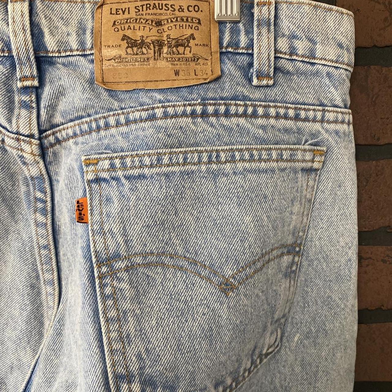 Vintage Levis 550 Orange Tab Jeans 36x34 Beautiful Depop 4414