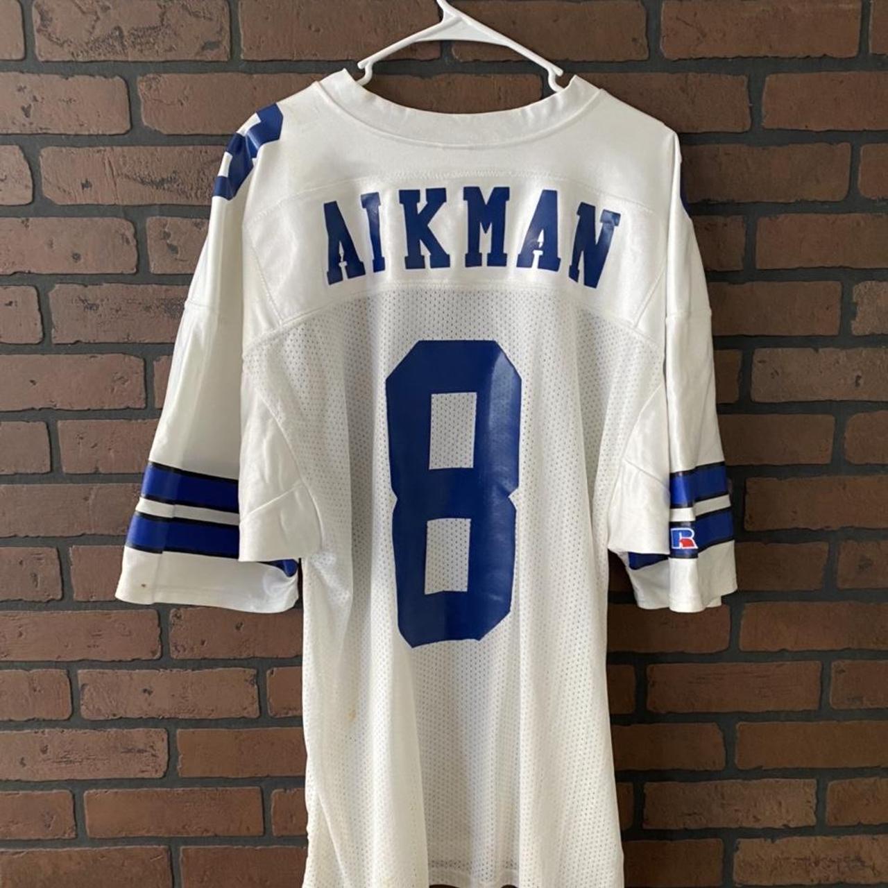 TROY AIKMAN DALLAS COWBOYS VINTAGE 1990'S RUSSELL ATHLETIC JERSEY