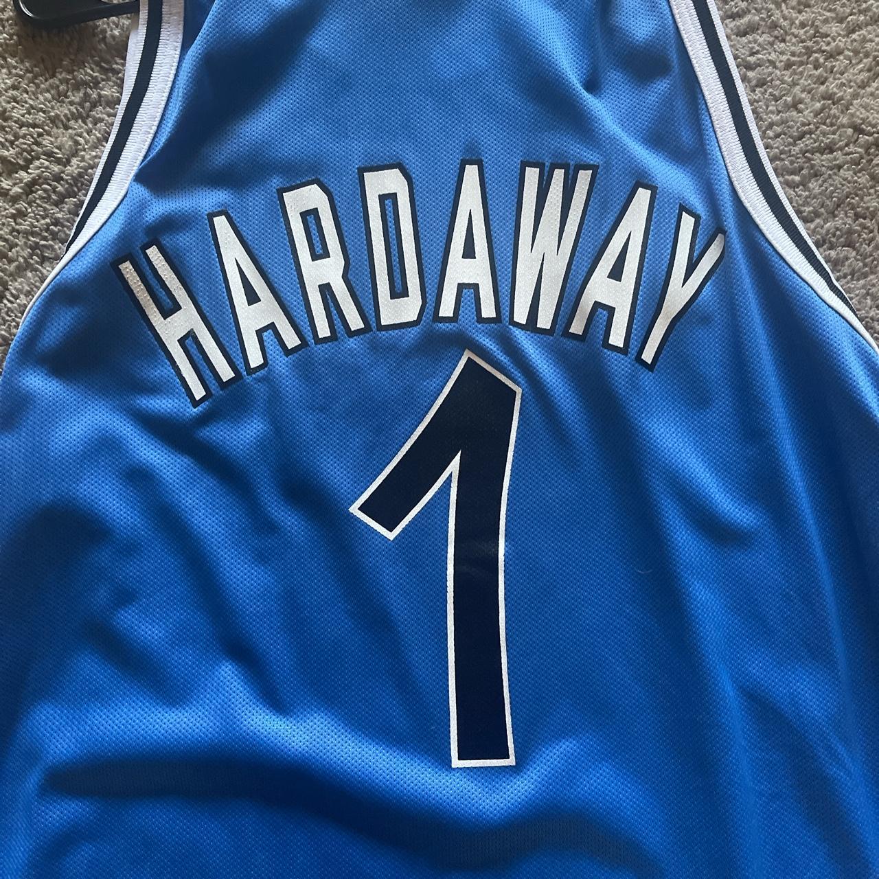 Champion Orlando Hardaway basketball jersey Black - Depop