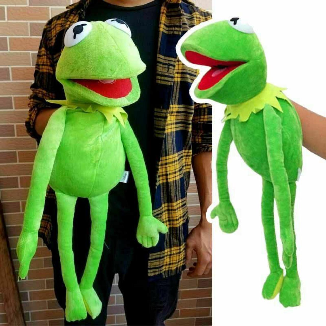 22" Kermit the Frog Hand Puppet Soft Plush Doll Toy Kids Birthday Best Xmas Gift 