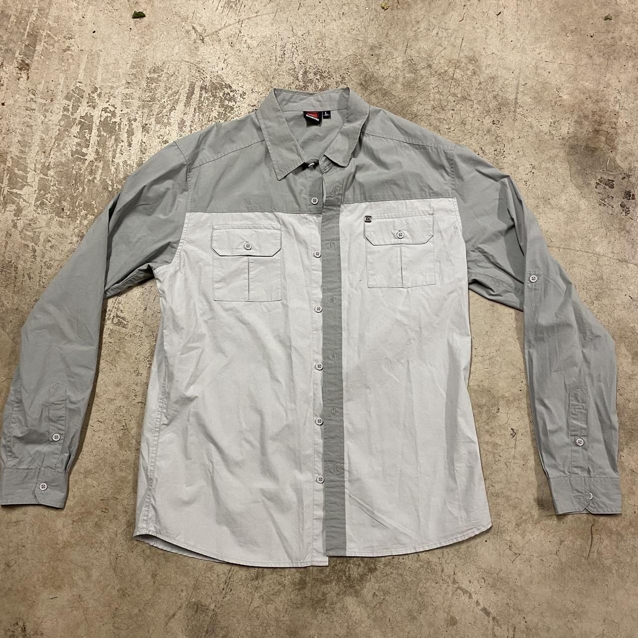 QUIKSILVER shirt 💥 Really cool piece. The blocked... - Depop