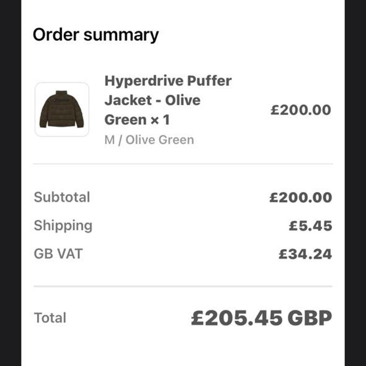 Trapstar Hyperdrive Puffer Jacket Olive Green Size... Depop