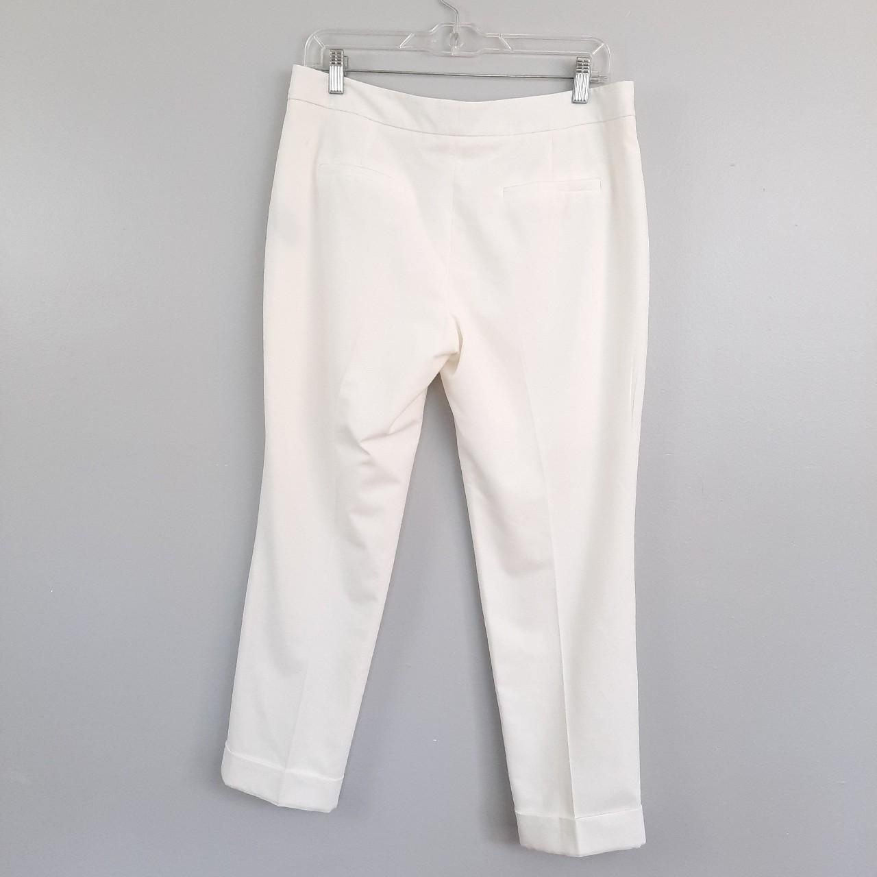 Vince Camuto Women's White Trousers | Depop