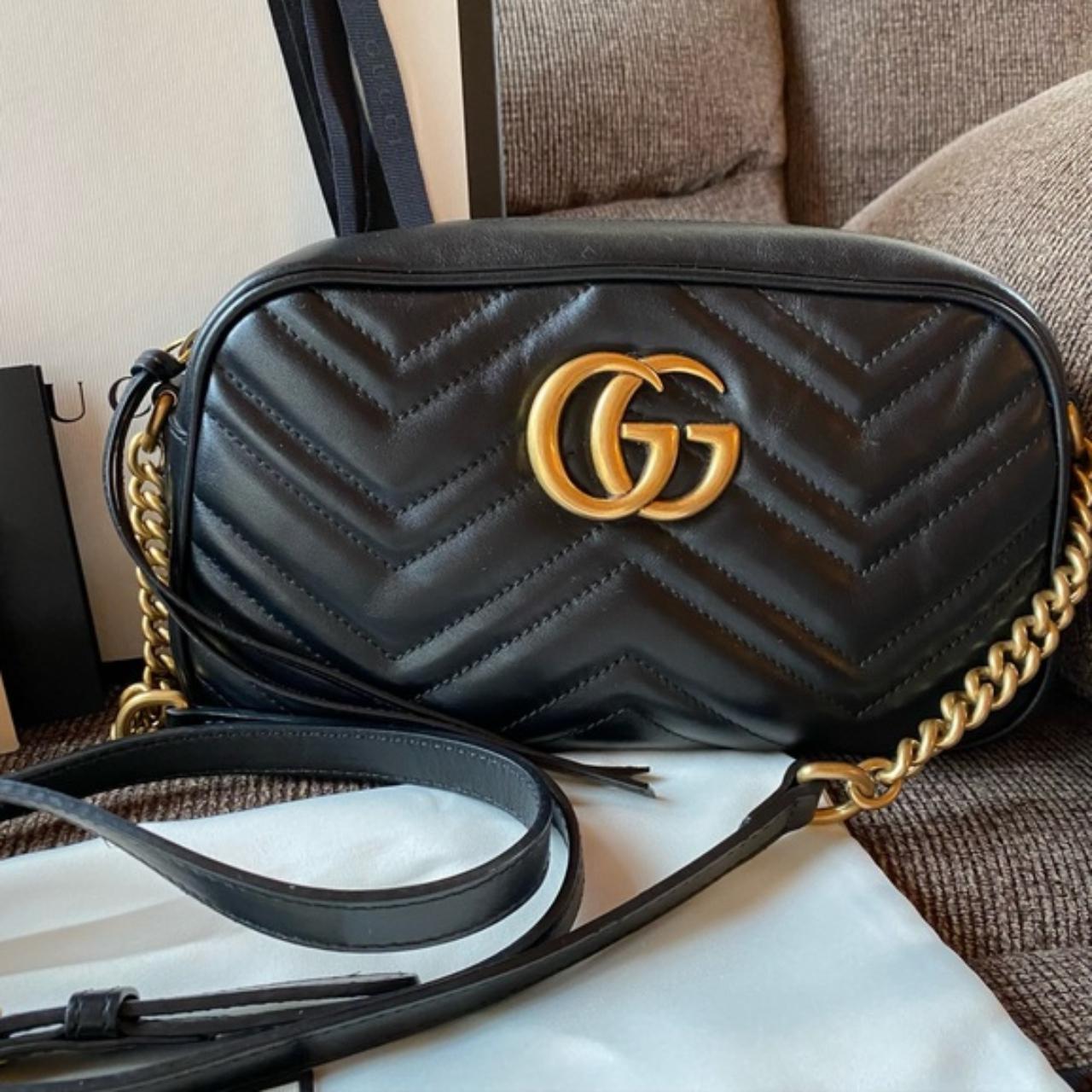 Gucci marmont small discount matelassé shoulder bag