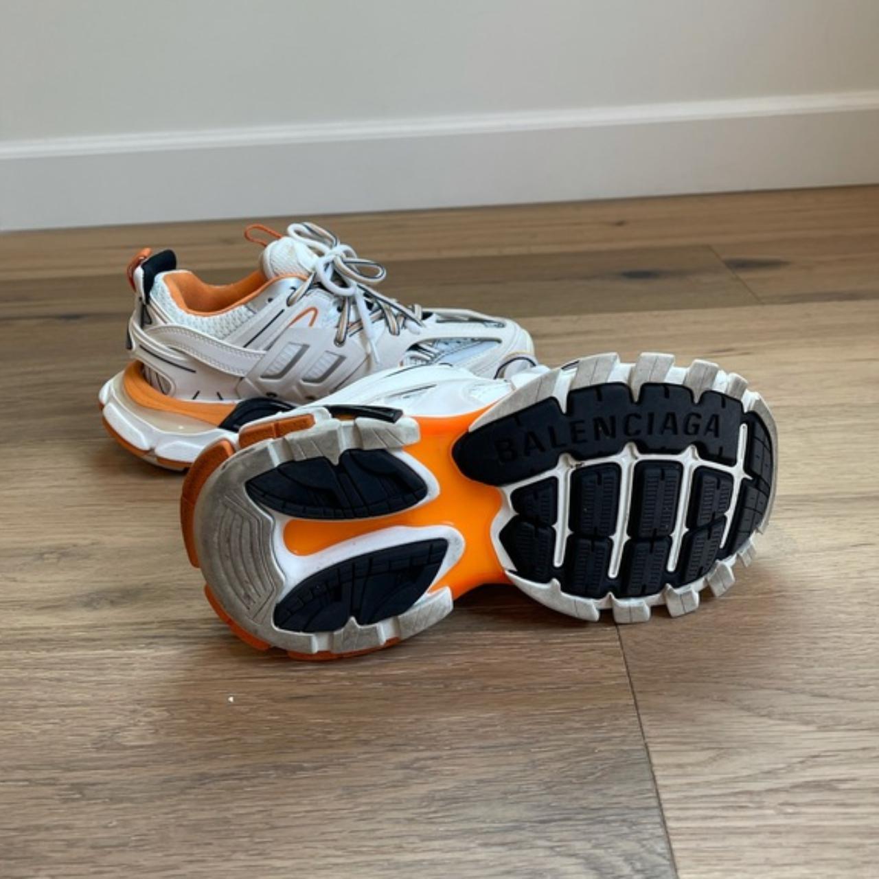 Balenciaga Track White and Orange Sneaker Size