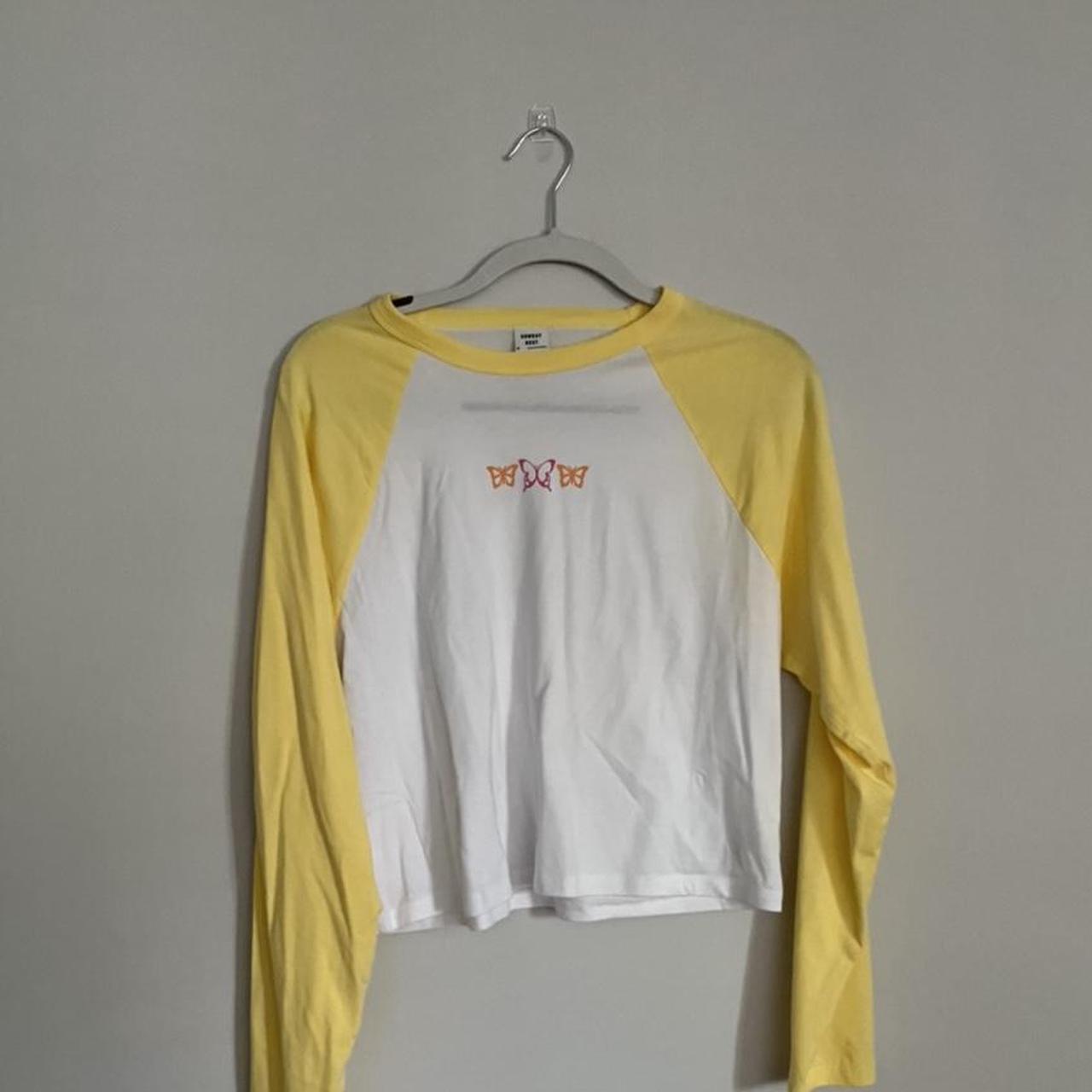 Aritzia Sunday Best Baseball Tee 💛 BNWT. Never worn,... Depop