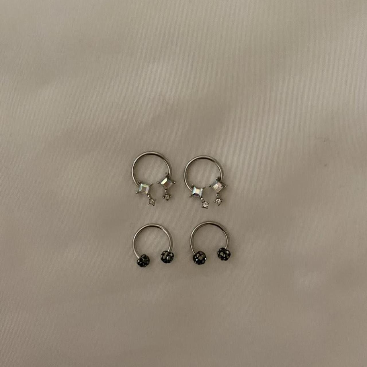 Hot Topic 16g Septum Piercings 🤍 four piece septum... - Depop