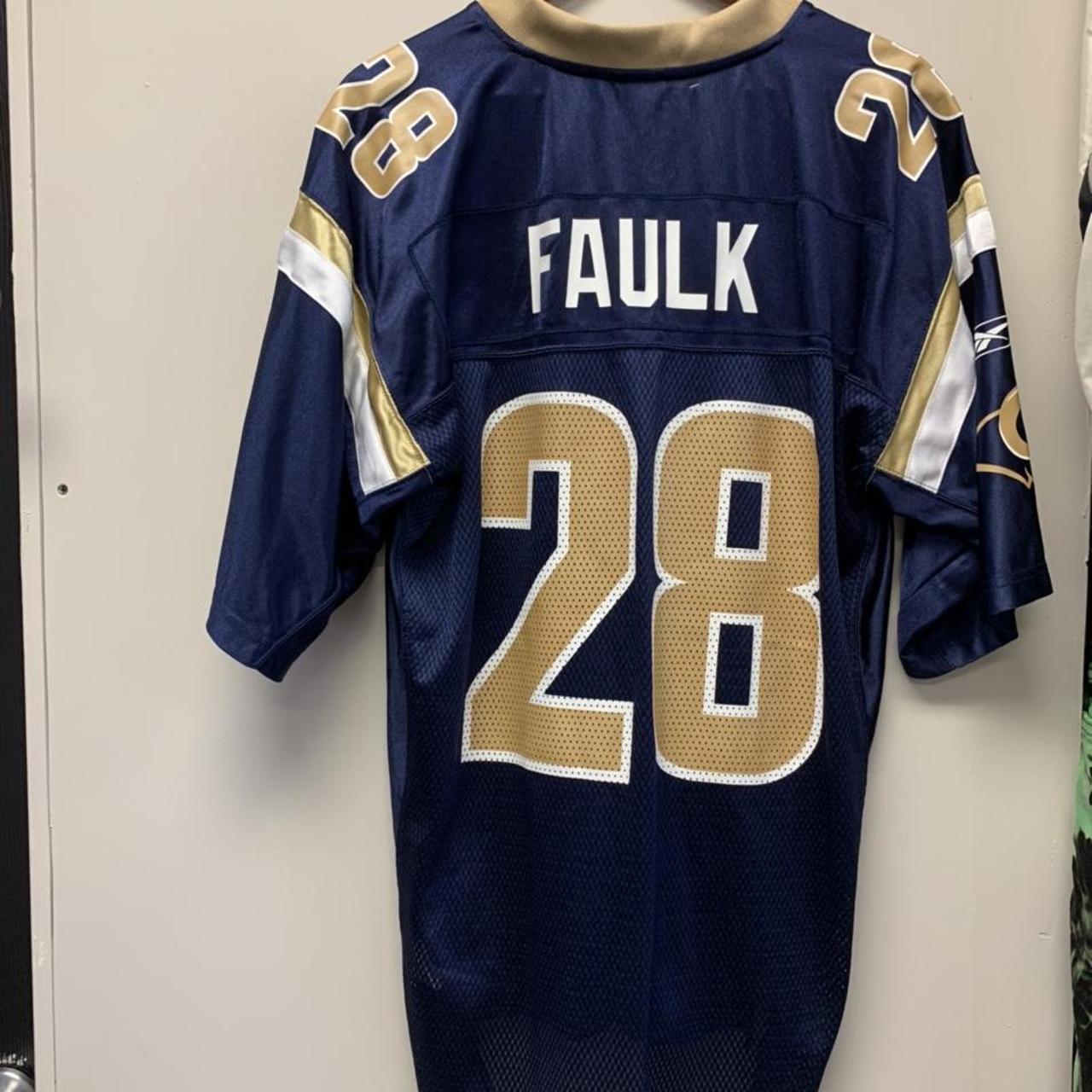 Mitchell & Ness Marshall Faulk Rams #28 Super Bowl  - Depop