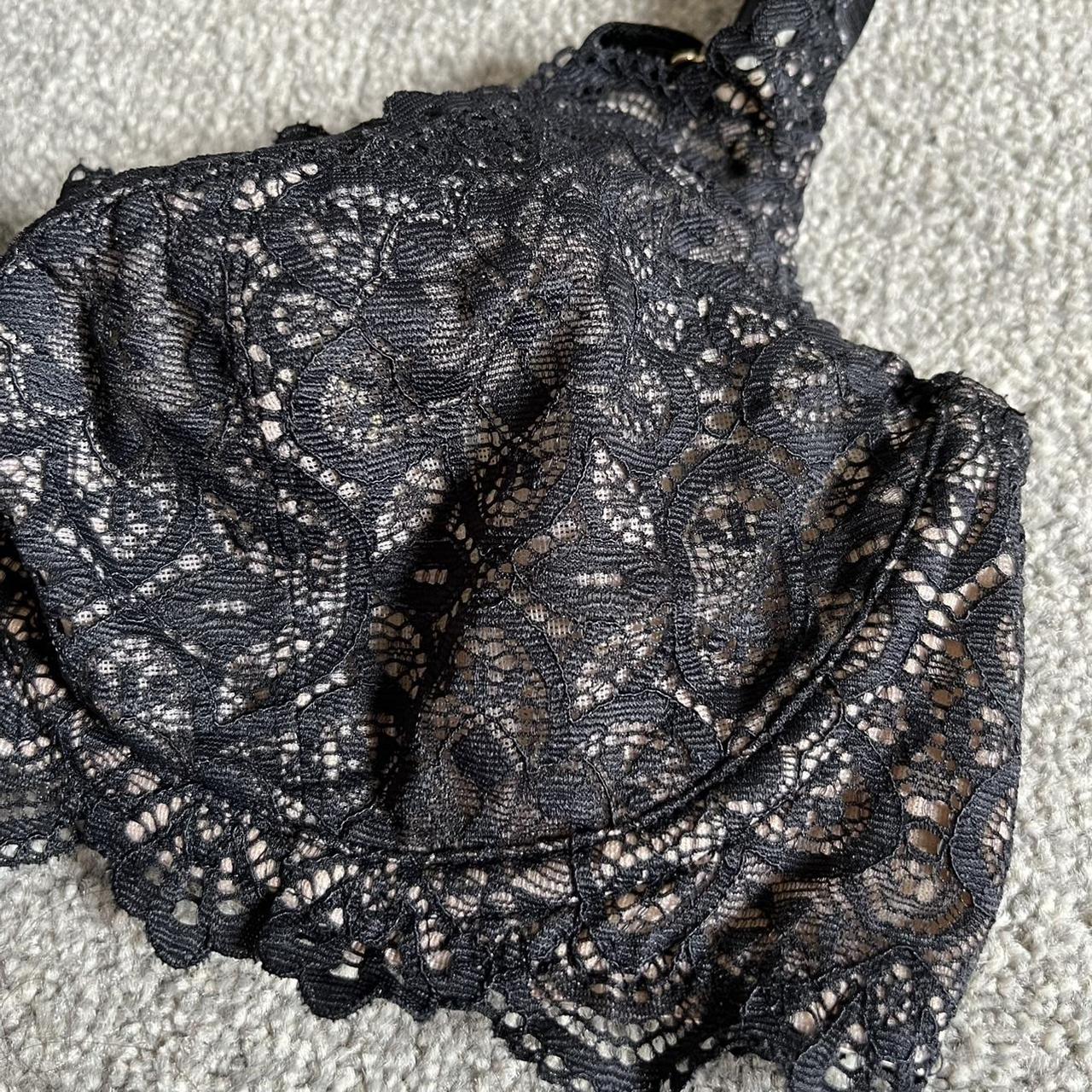 Black Lace Bravissimo Millie Bra 🖤 Unlined... - Depop