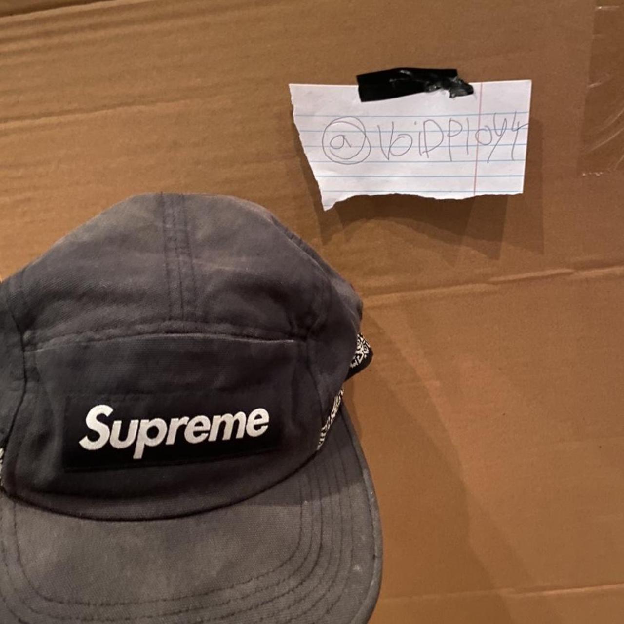 Supreme side tape camp cap online