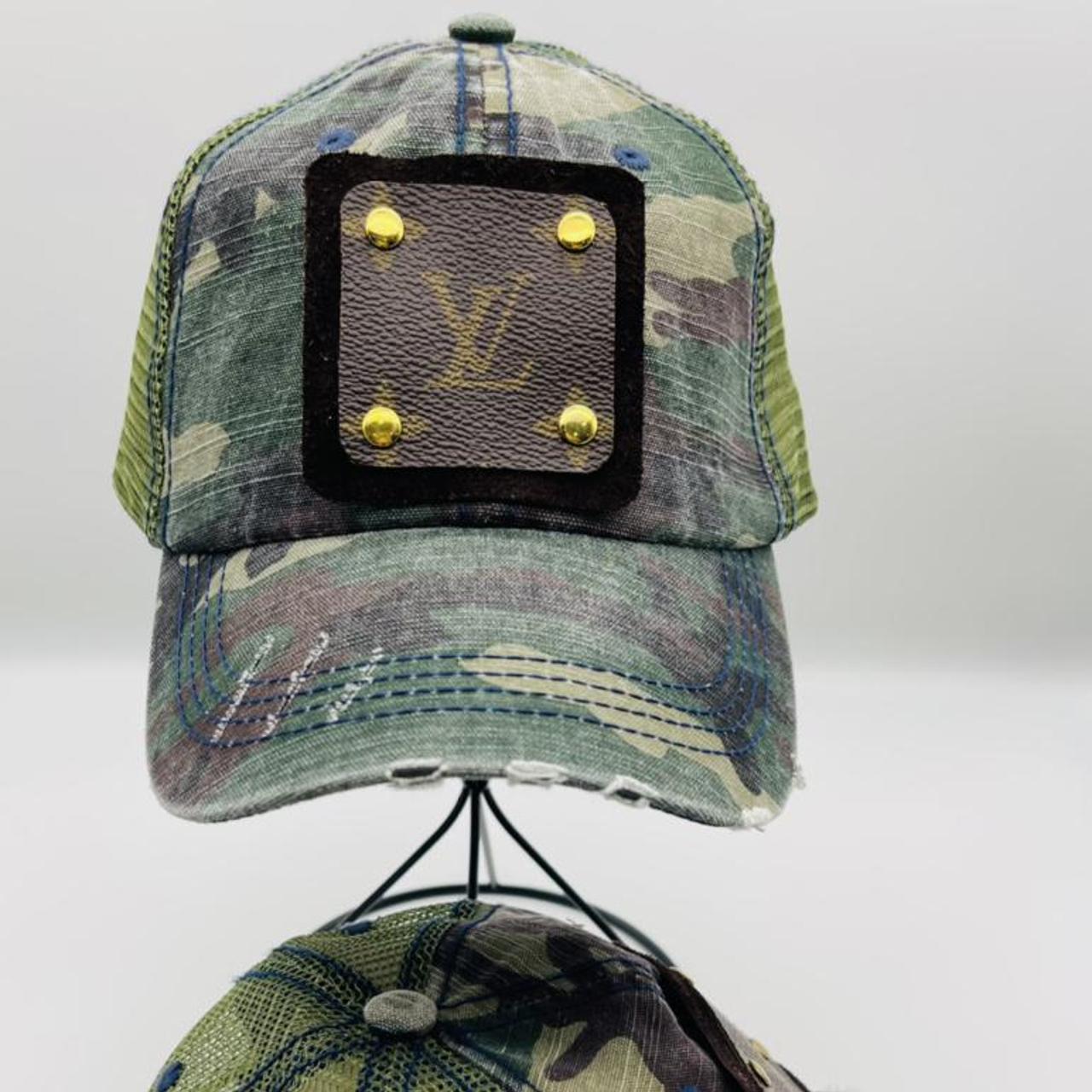 Upcycled Camouflaged Louis Vuitton trucker hat. The - Depop