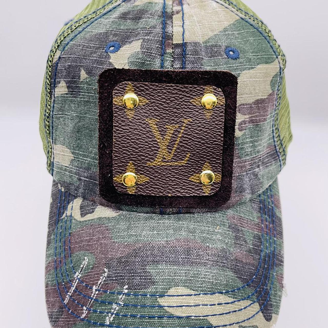 UPCYCLE LV DISTRESSED FOREST CAMO HAT on Sale 