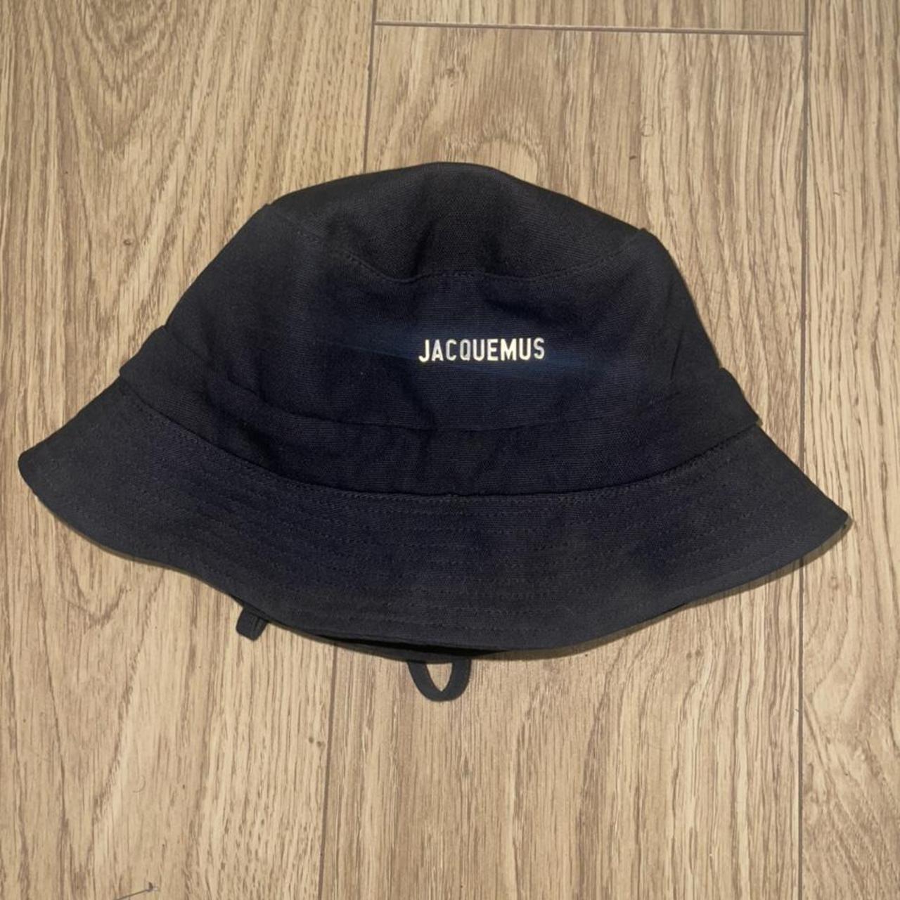 Jacquemus Men's Black and Grey Hat | Depop