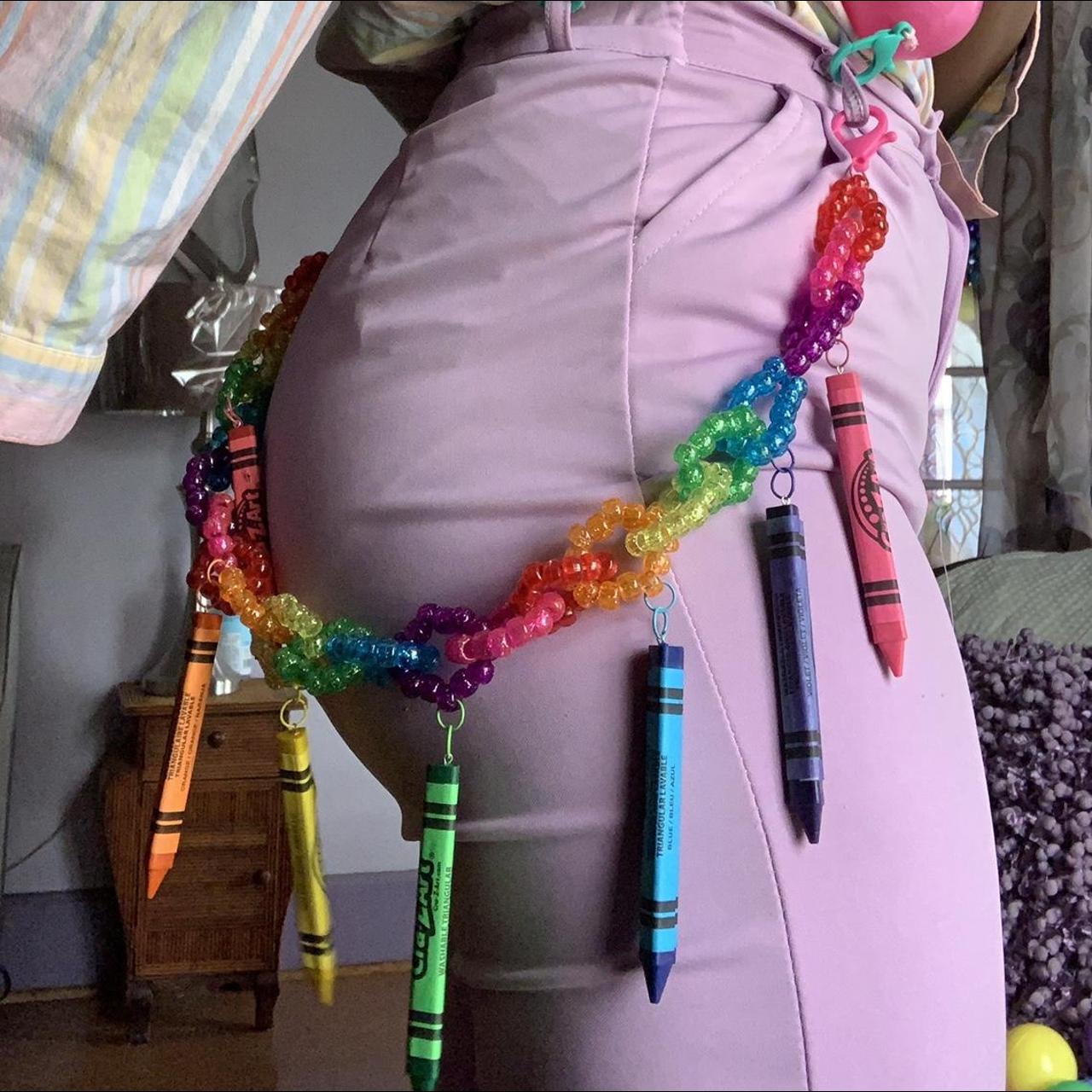 🖍⭐️Colorful Chaos crayon chain!! all chains are... Depop