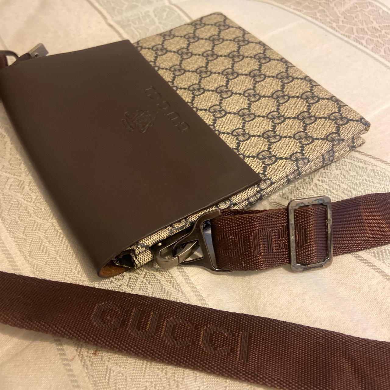 Rare authentic vintage leather Gucci GG Supreme - Depop