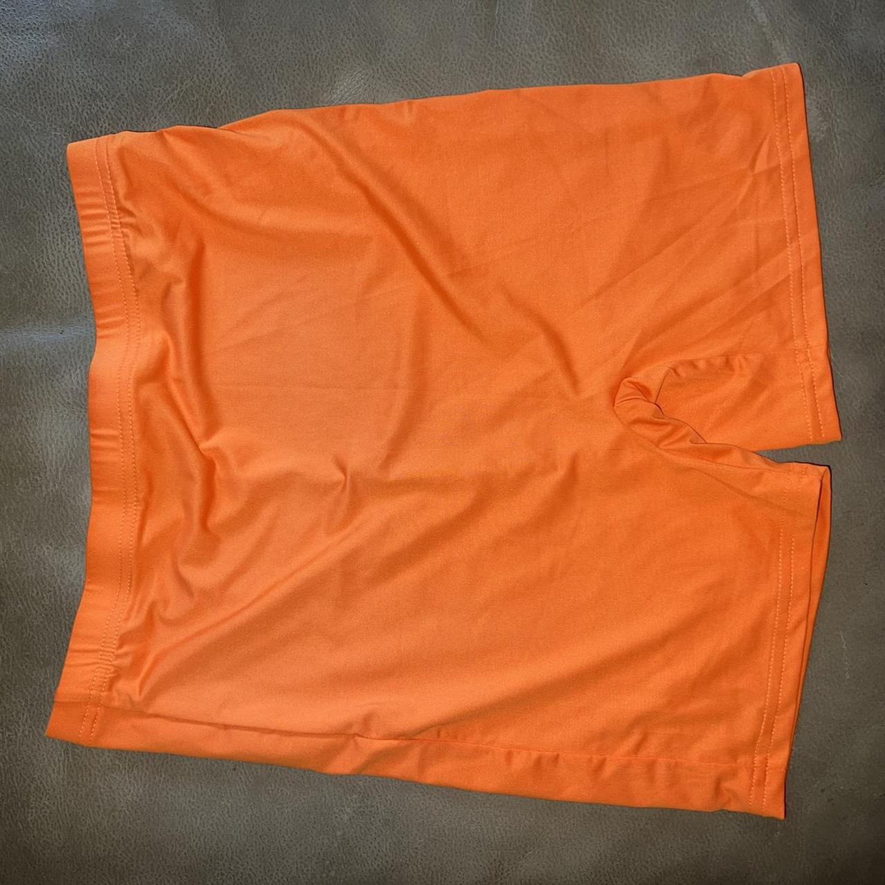 Orange biker shorts Size small Price Depop