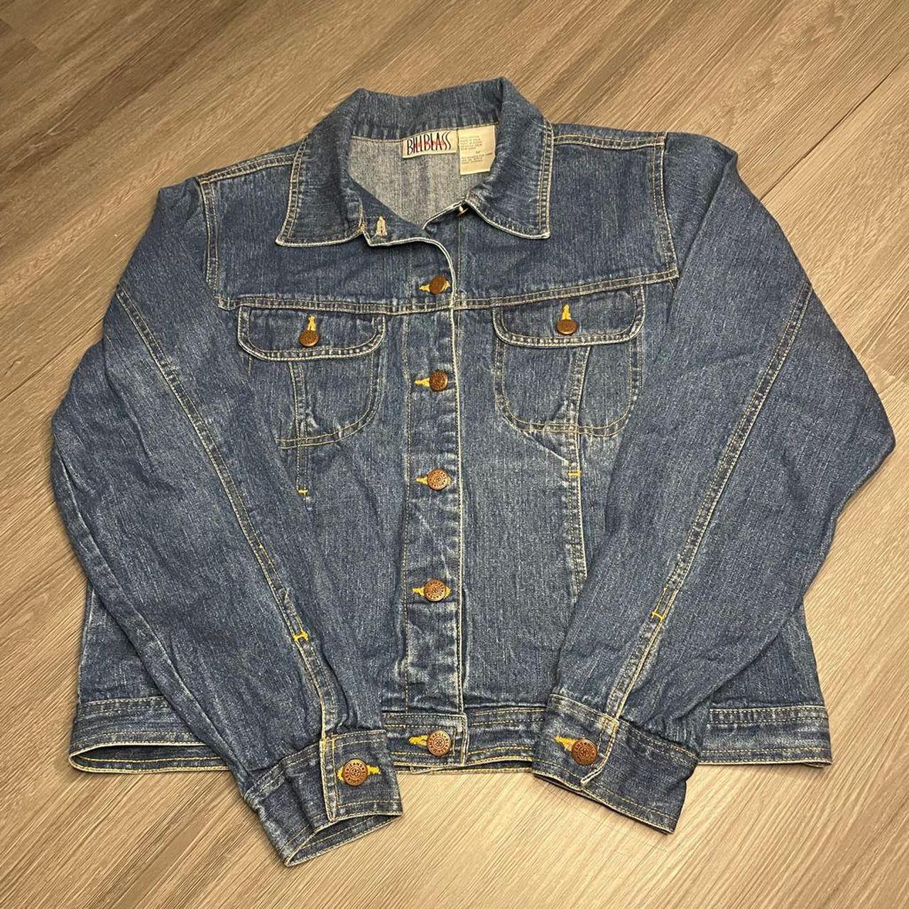 Vintage Bill Blass Trucker Jean Jacket 100 Cotton Depop   P0 