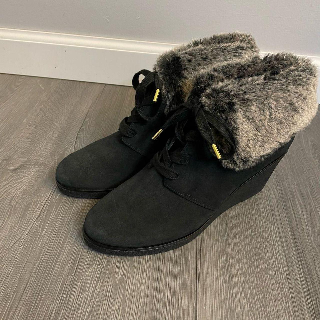 cole haan coralie wedge bootie