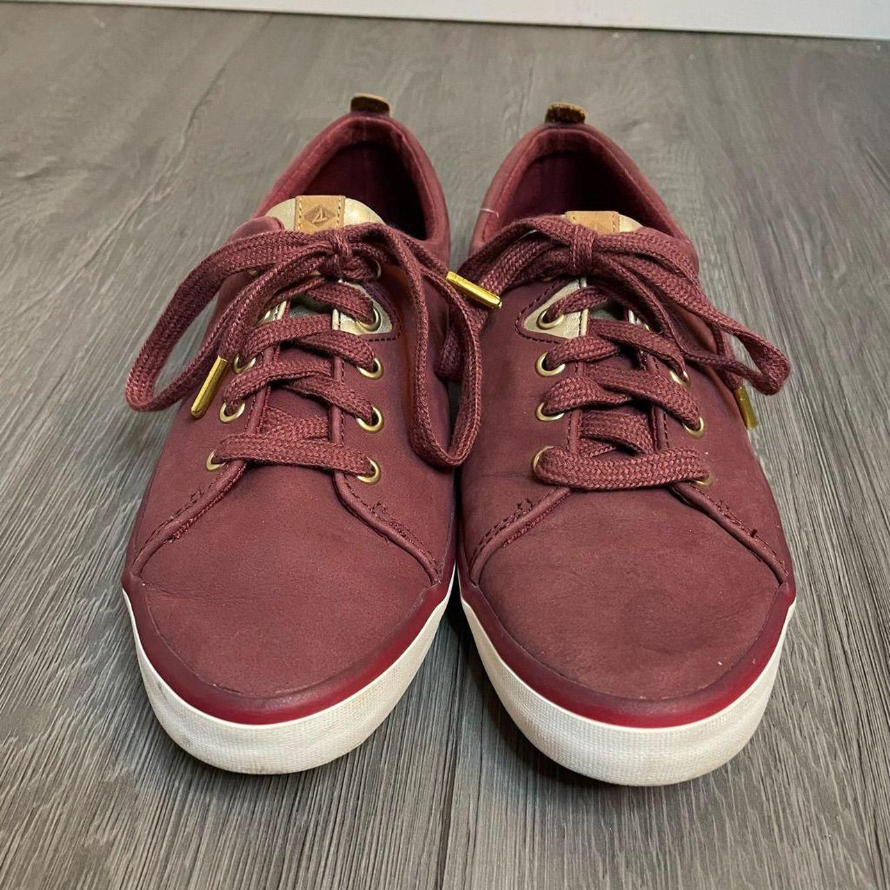Sperry Women's Red and Gold Trainers