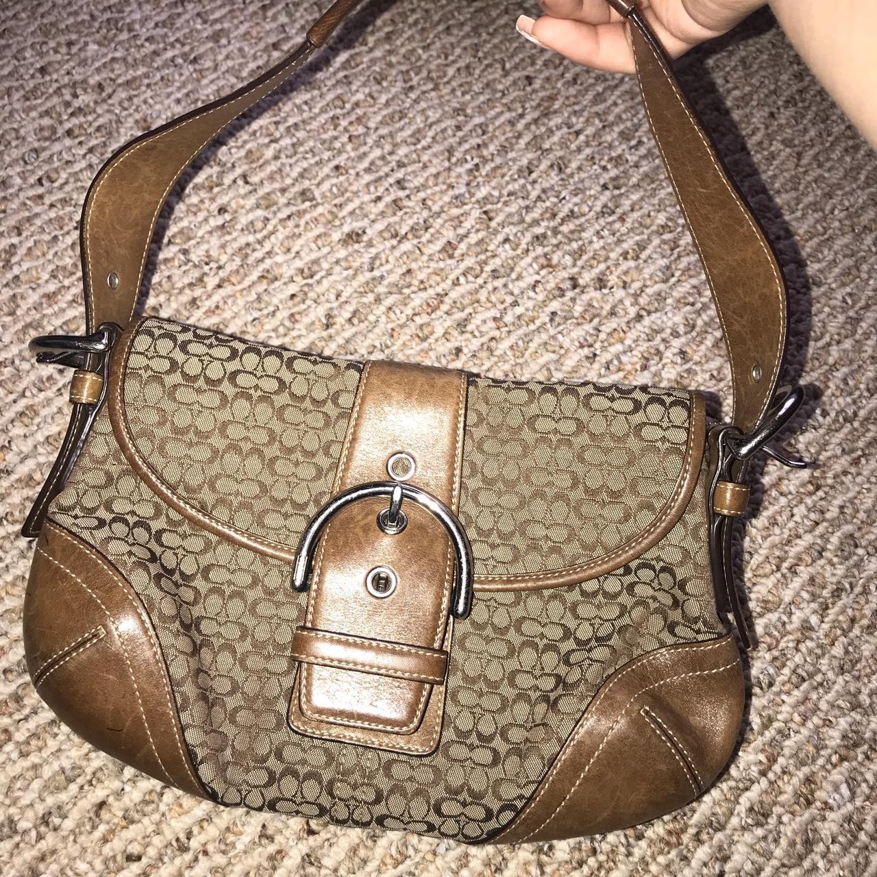 Vintage old school Y2K Brown 2 piece Coach... - Depop