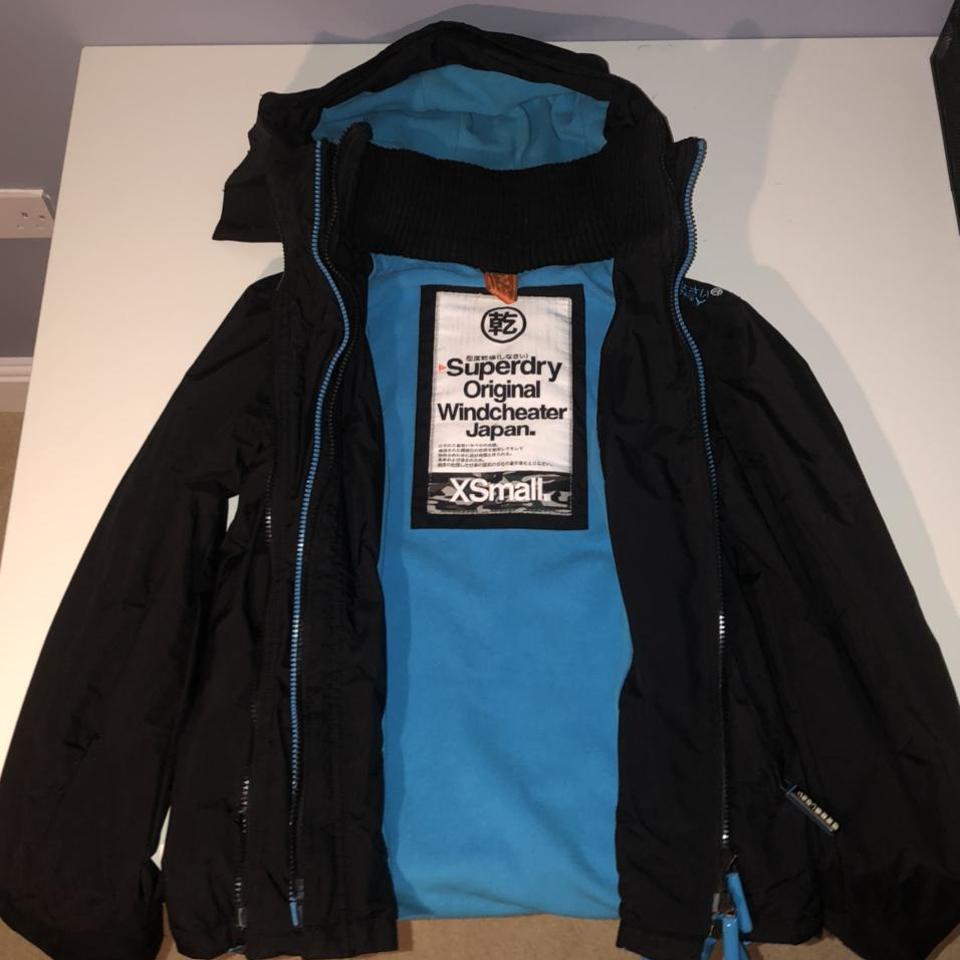 SuperDry Japan Original Windcheater Jacket JKT Blue Black Size S Used
