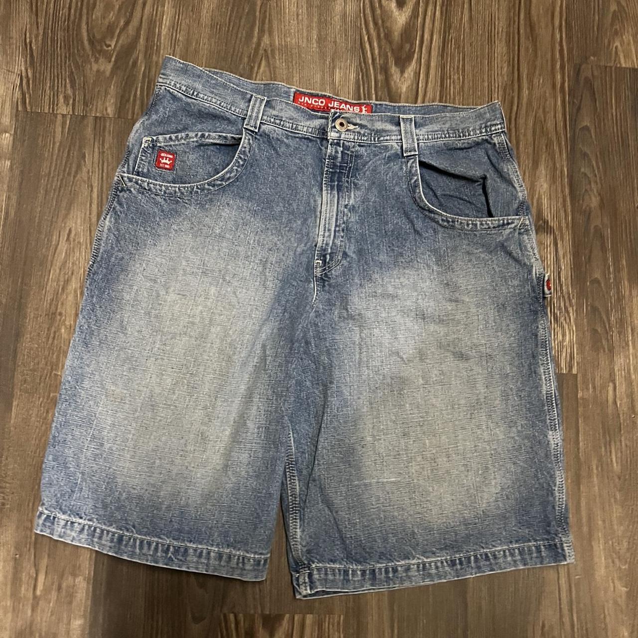 Vtg Jnco Jeans Red Label Crown Jean Shorts Carpenter... Depop
