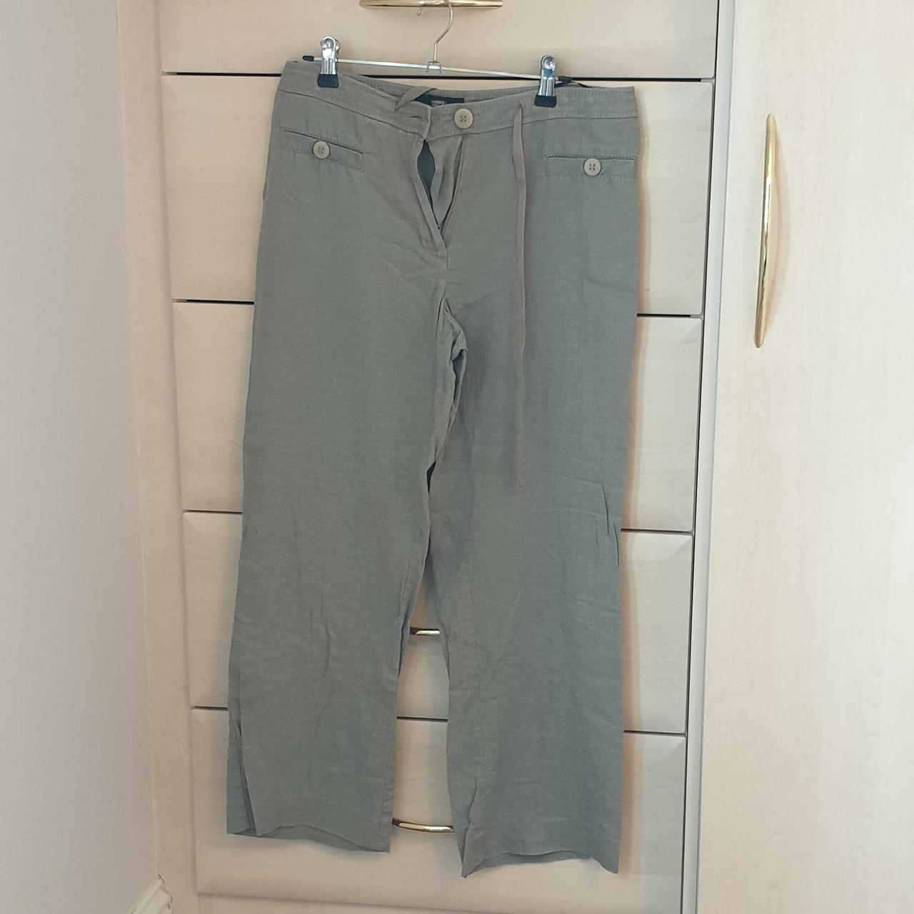 Marks and Spencers linen blend ladies trousers - Depop