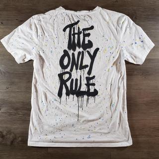 Zara Big Thoughts Splatter T-Shirt Excellent | Depop