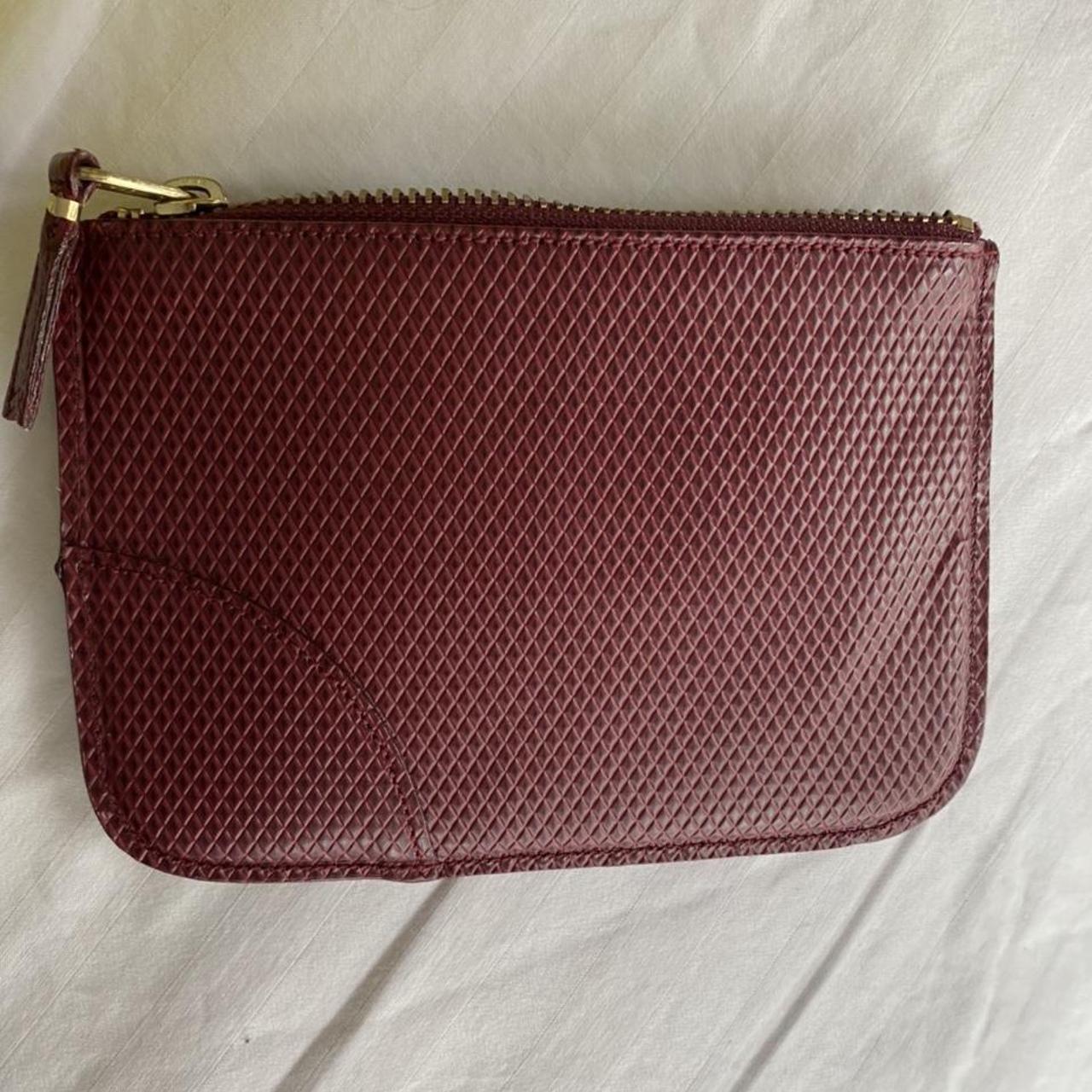 Comme des Garçons Women's Burgundy Wallet-purses | Depop