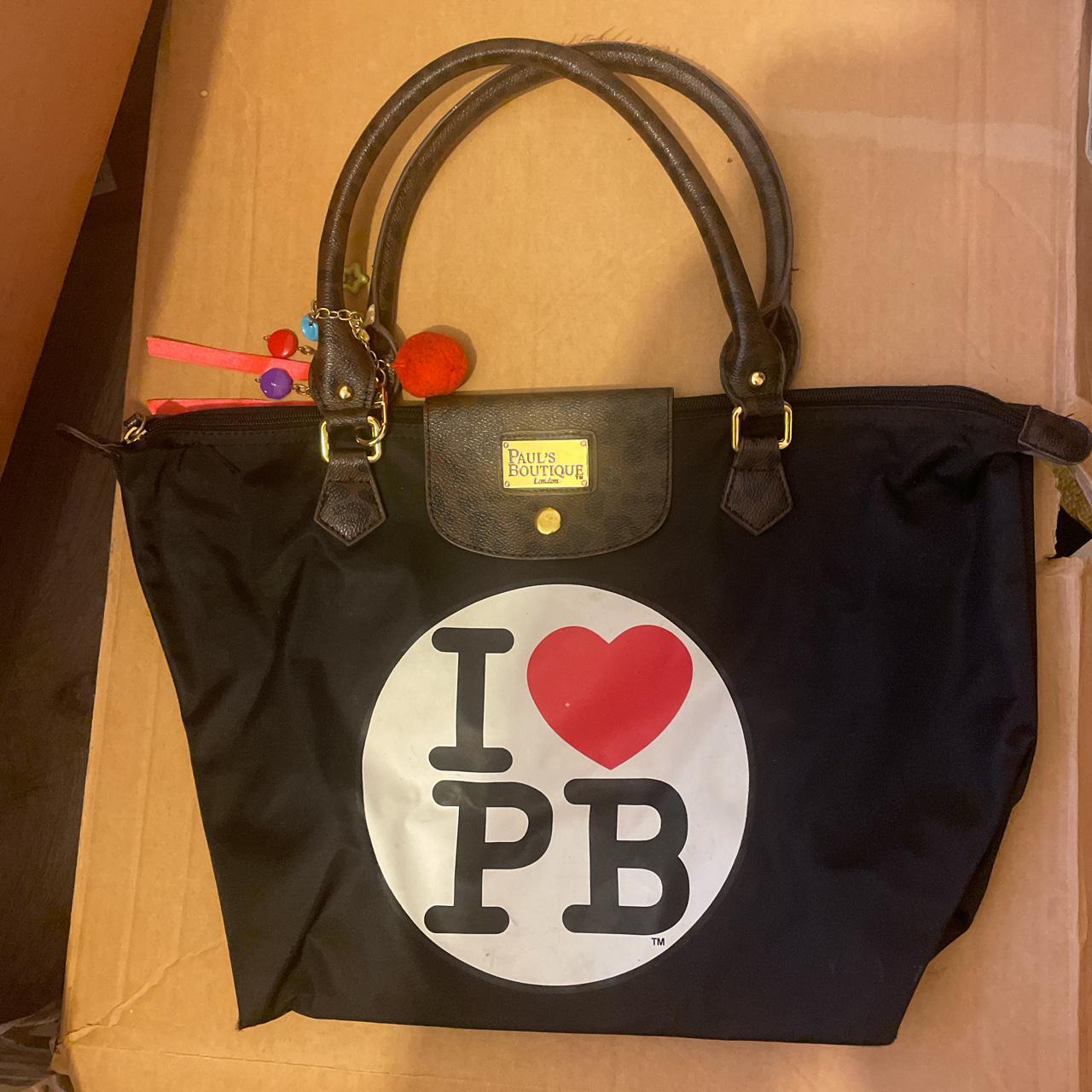 Pauls Boutique Tote Bag Large Purse Multicolour Patches I heart PB Good  Quality