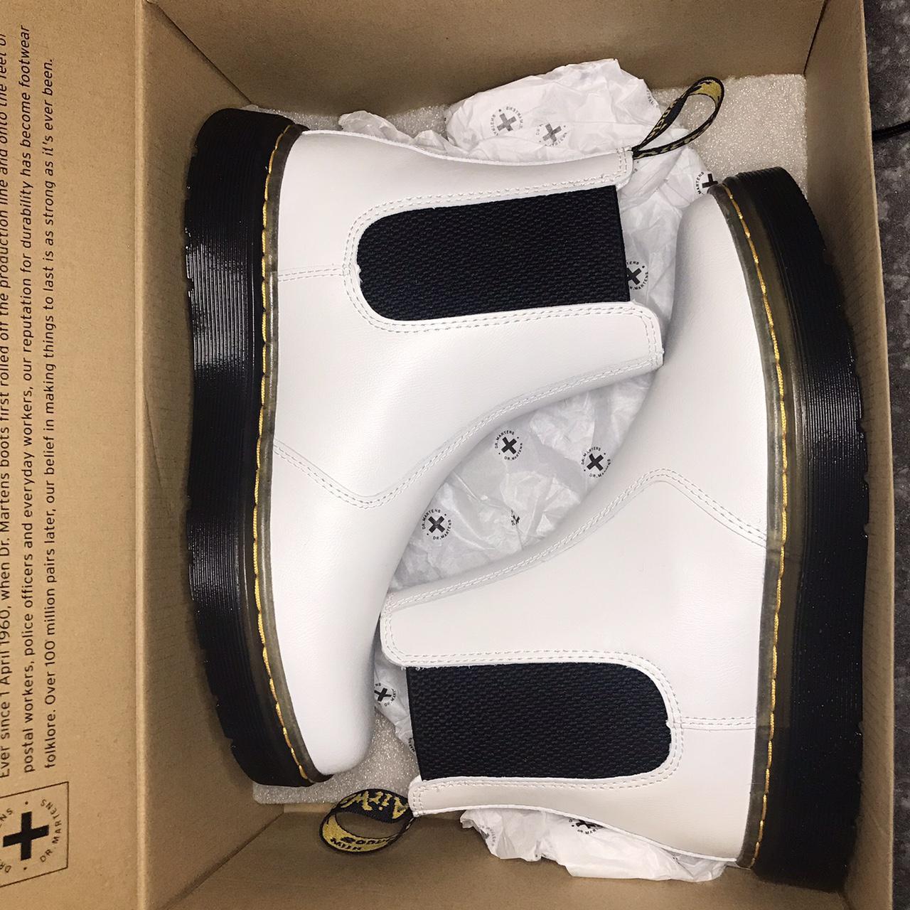 Dr. Martens Womens Dorian Chelsea Boot White Size Depop