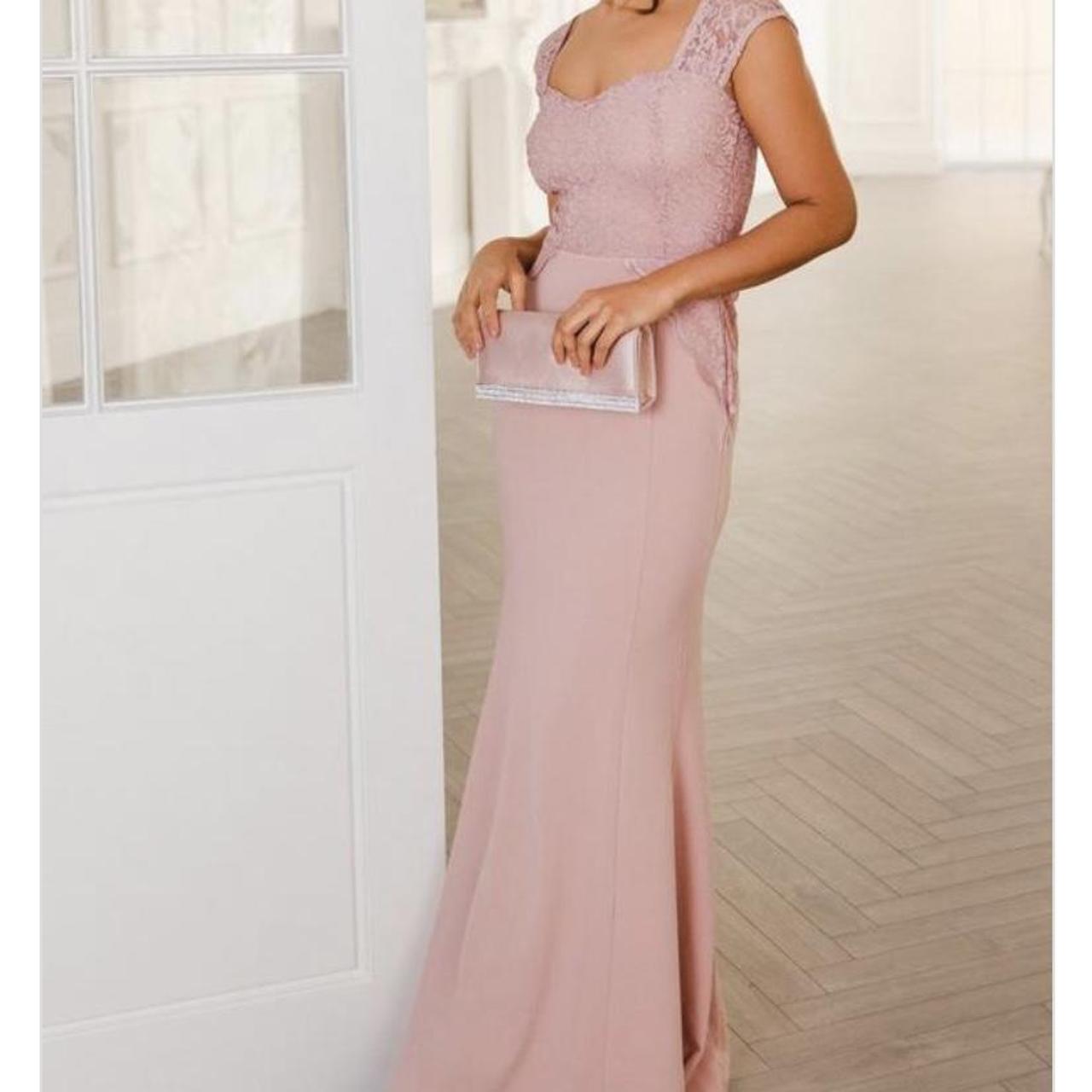 quiz blush pink maxi dress