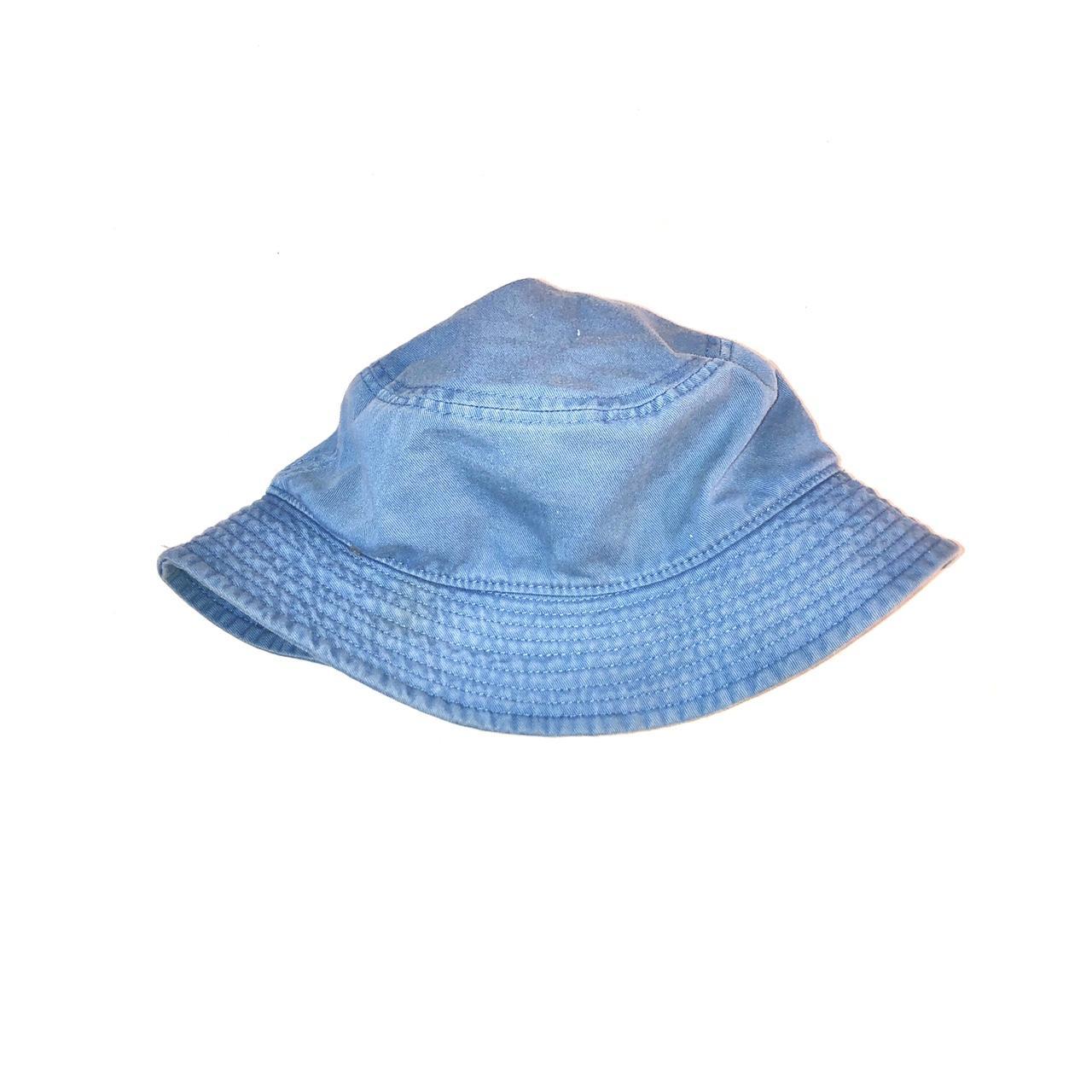 Y2K Blue Denim Bucket Hat L/XL 100 Cotton made in... Depop