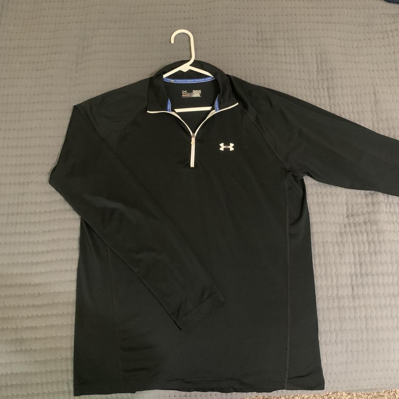 Under Armour Men's Black and White Sweatshirt | Depop