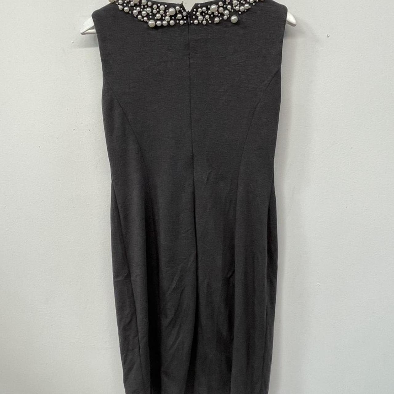 Calvin Klein Women's Grey and White Dress Depop