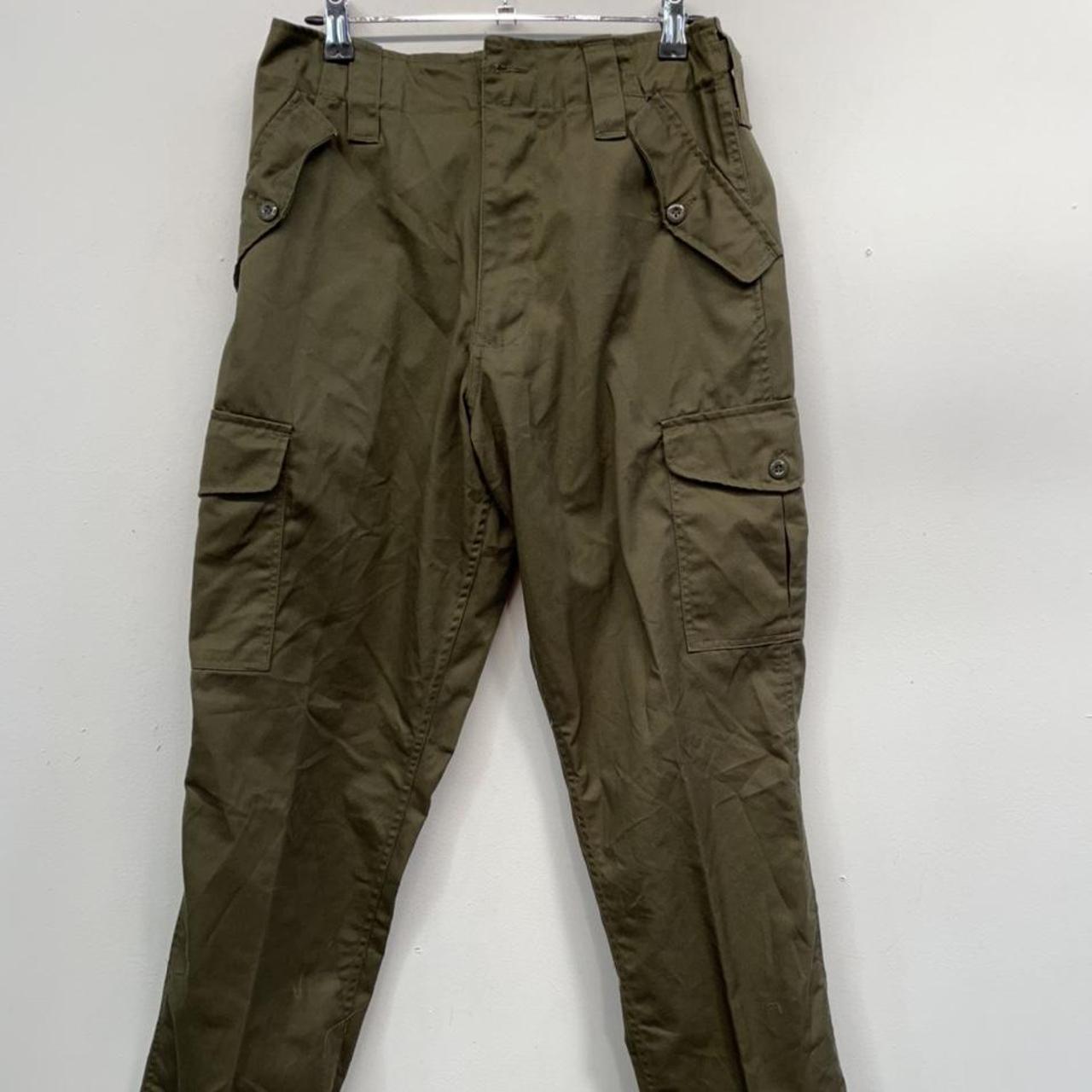 P892 Kahki cargo style trousers Size 28 #kahki... - Depop