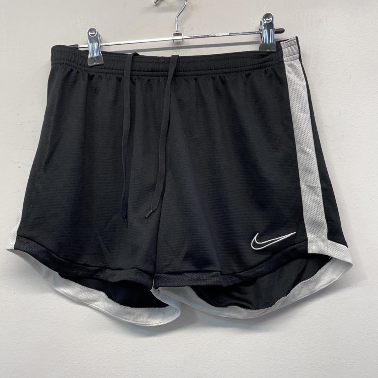 T718 Nike black and white shorts. Size M. Good... - Depop